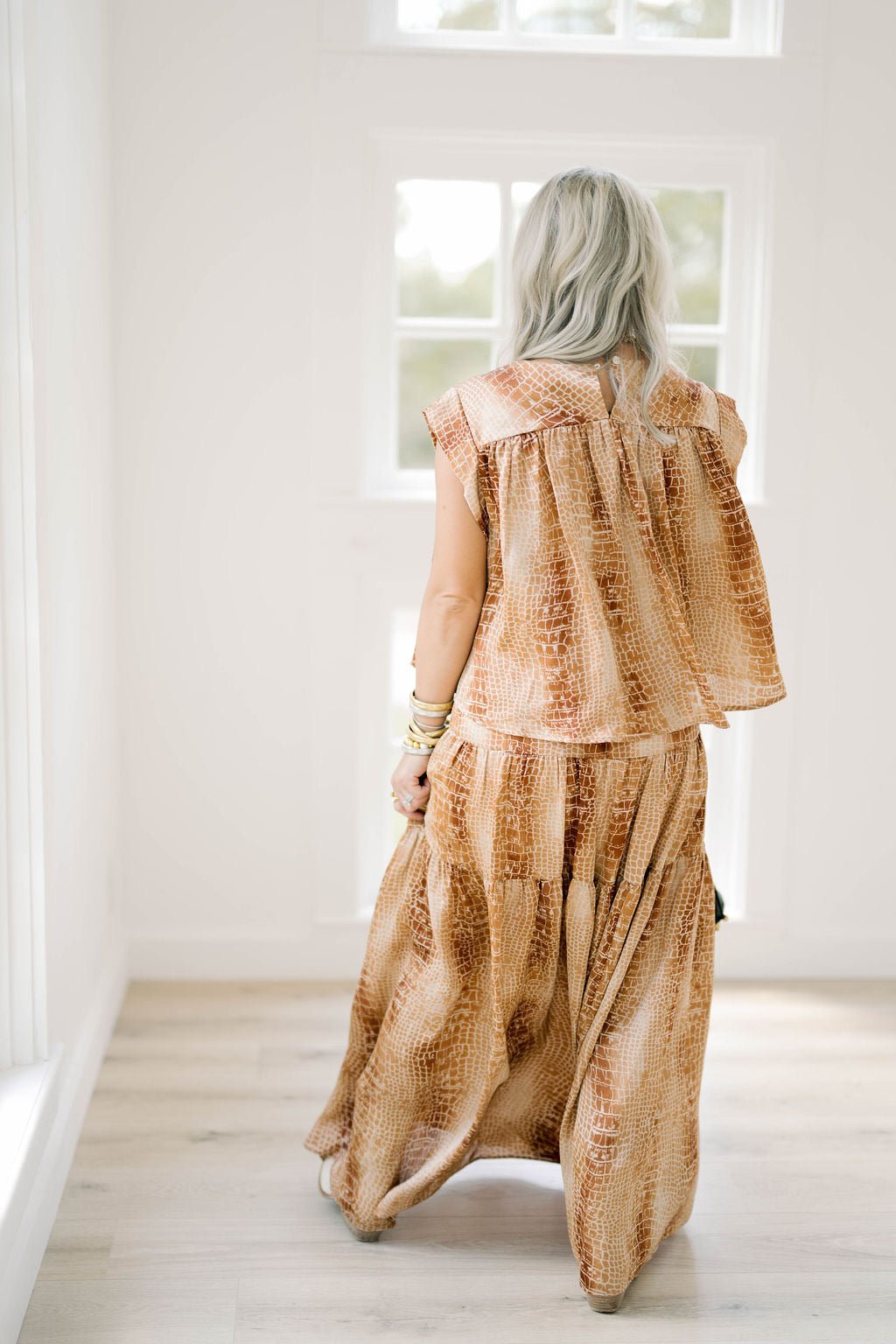 Fall Frenzy Croc Skirt - Bottoms - Skirts - Adrienne
