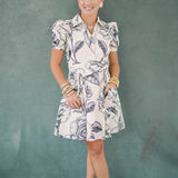 Fall Paradise Collared Mini Dress - Dresses - TCEC