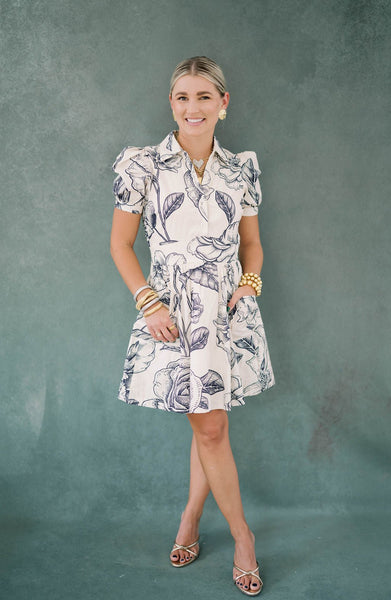 Fall Paradise Collared Mini Dress
