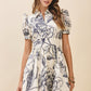 Fall Paradise Collared Mini Dress - Dresses - TCEC
