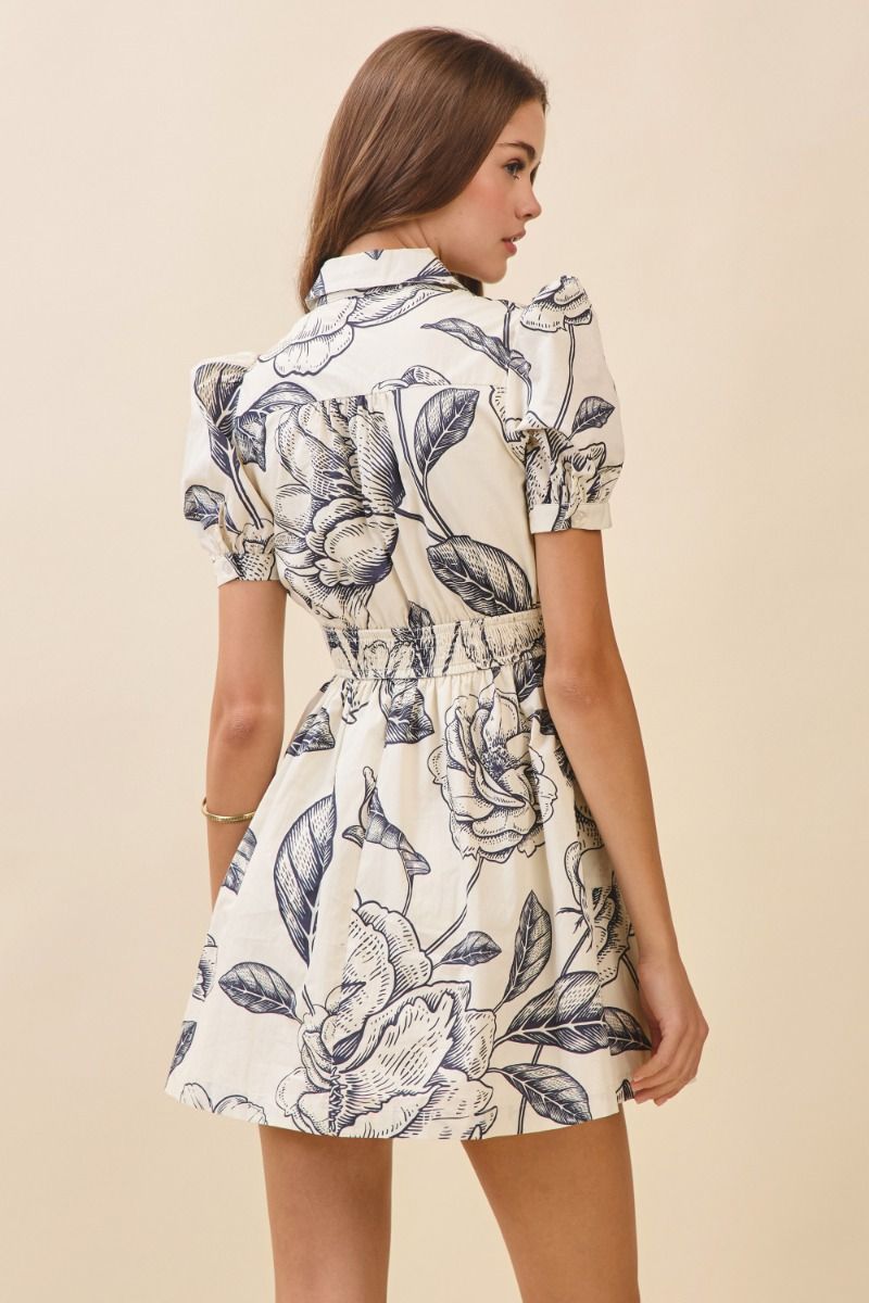 Fall Paradise Collared Mini Dress - Dresses - TCEC