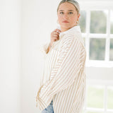 Fall Times Button Down Top - Tops - Blouses - Heyson