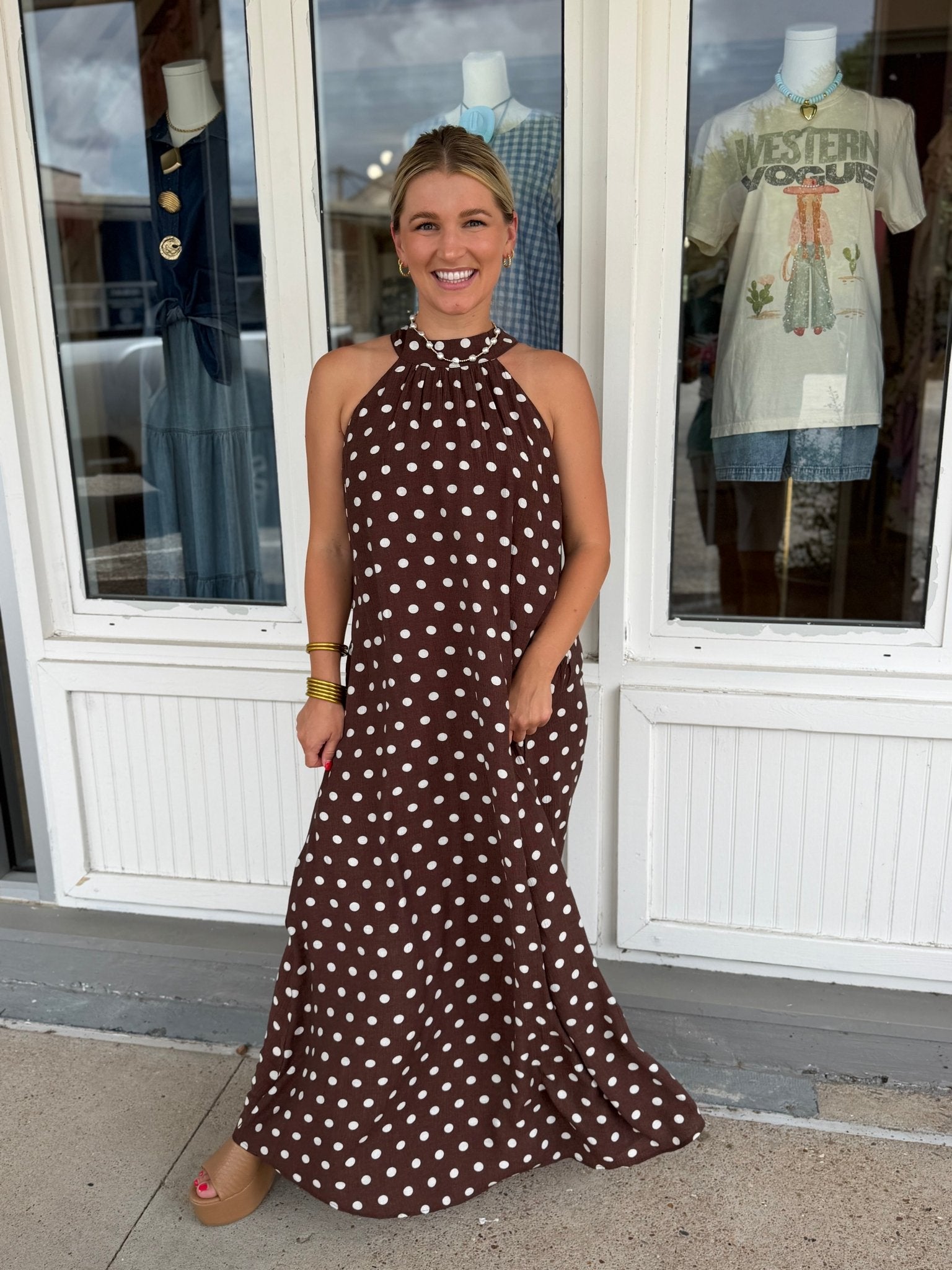 Fallin’ Together Dot Dress - Dresses - She & Sky