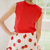 Fan Fav Dot Shorts - Bottoms - Shorts - Peach Love CA