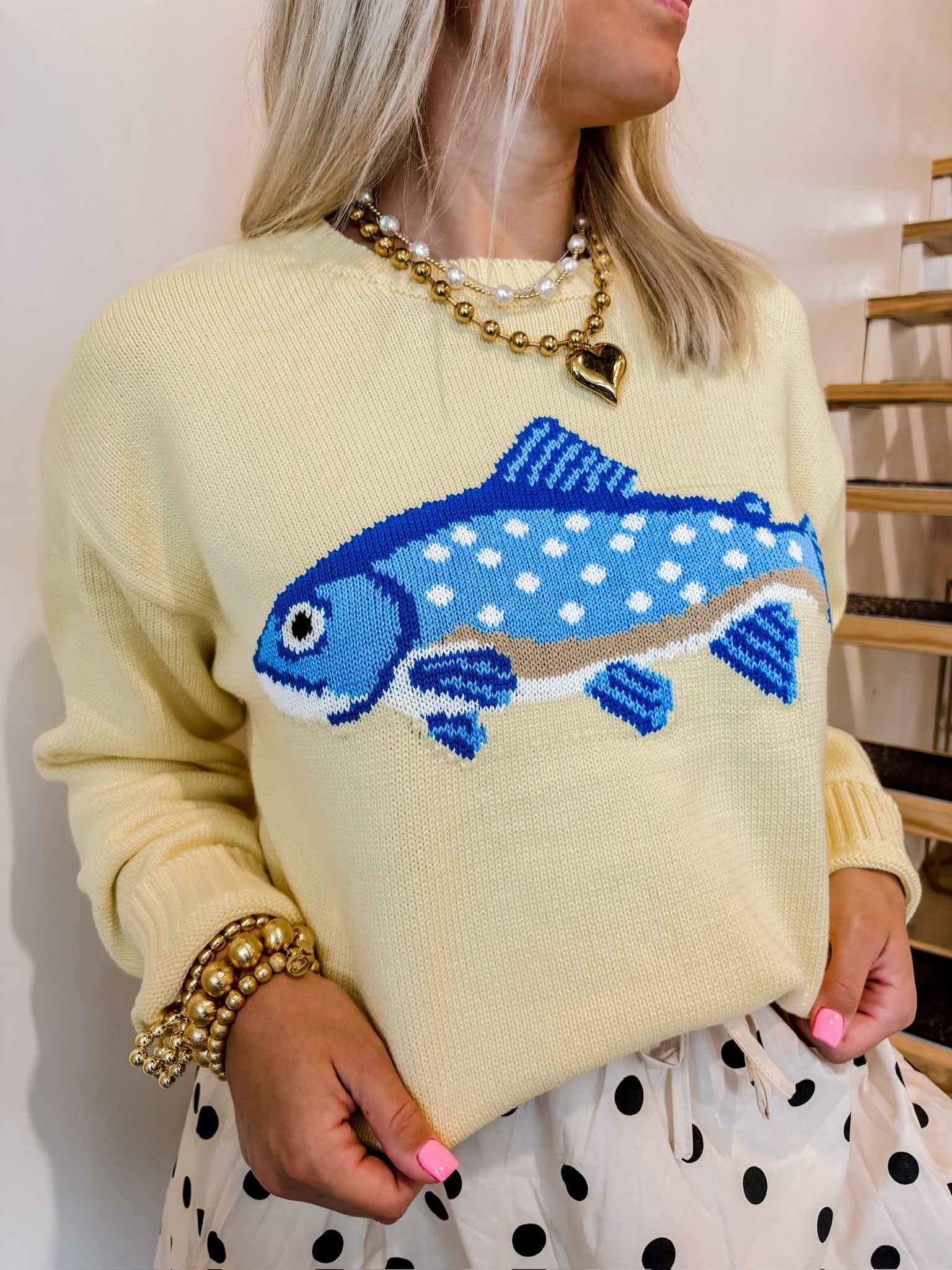 Fish Kisses Sweater Top - Tops - Sweaters - Wishlist