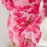 Flora Edge Floral Mini Dress - Dresses - Q2