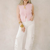 Floral Gardens Cutout Barrel Jeans - Bottoms - Pants - Saige Denim