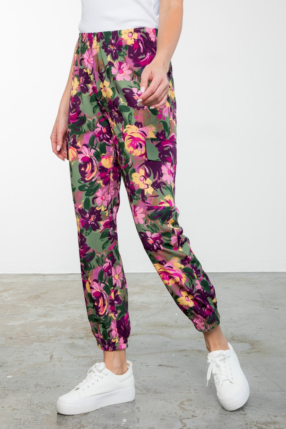 THML Floral Joggers, Morning Escape THML Pants