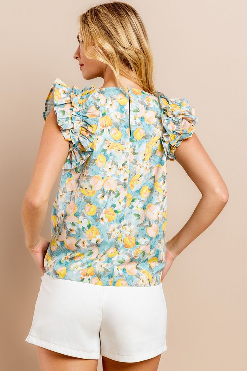 Elevate your wardrobe with our Classic Charm Top! Featuring charming printed ruffle sleeves and convenient back keyhole button closures, this top adds a touch of elegance to any outfit. Enjoy the perfect combination of style and functionality in one versatile piece!
