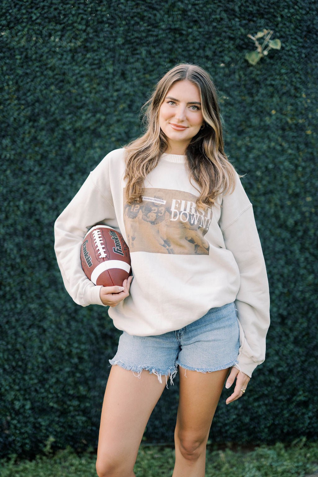 Football First Down Sweatshirt - Tops - Sweatshirts - Summer Tees