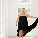 Gala Night High Low Ruffle Dress - Dresses - Strut & Bolt