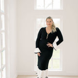 Gallery Glamour Knit Sweater Dress - Dresses - Able