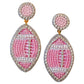 Game Day Pink Drop Football Earrings - Jewelry - Earrings - Gaby & Grace