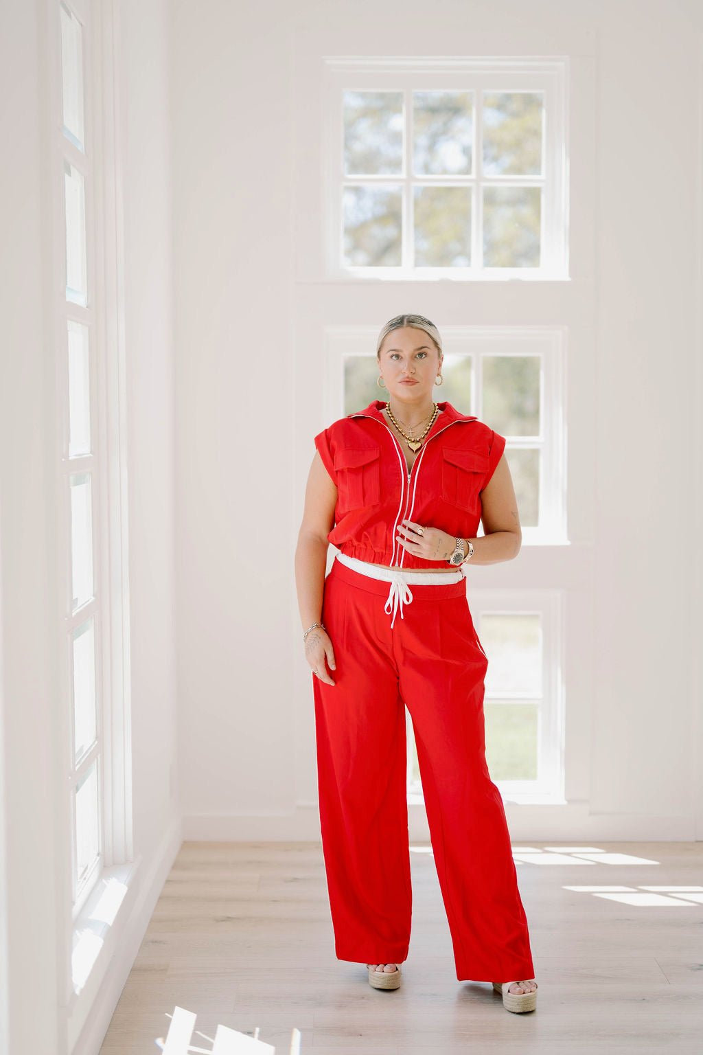 Game Time Wide Leg Pants - Bottoms - Pants - Strut & Bolt