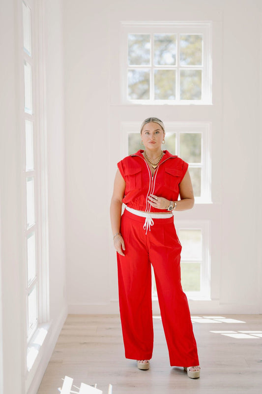 Game Time Wide Leg Pants - Bottoms - Pants - Strut & Bolt