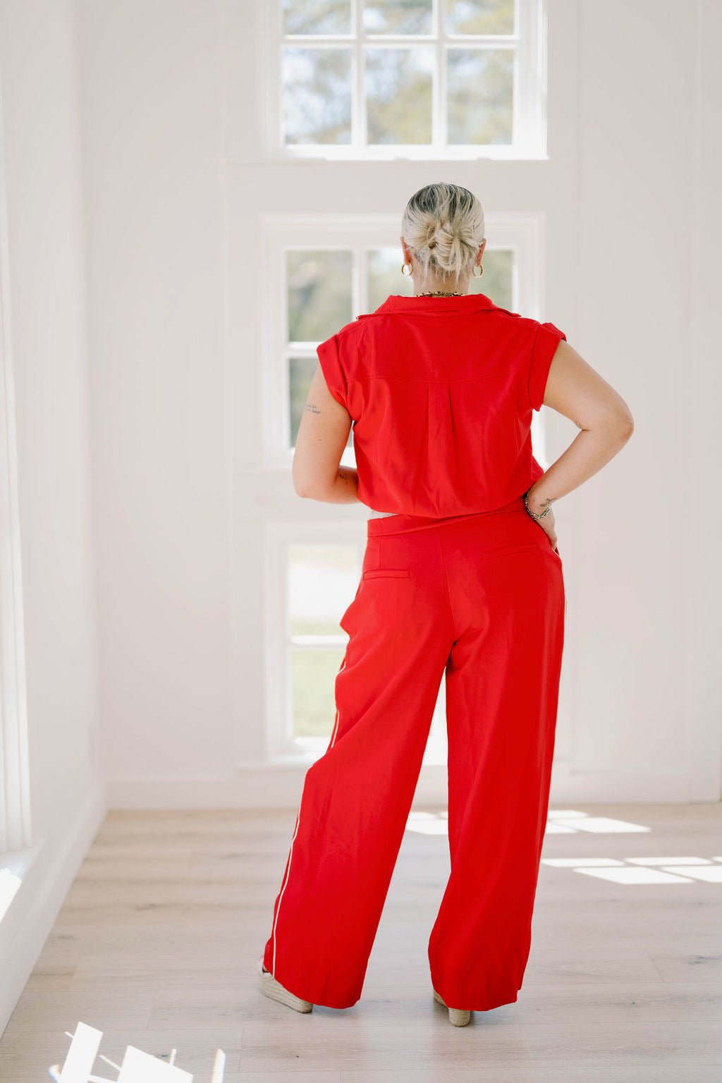 Game Time Wide Leg Pants - Bottoms - Pants - Strut & Bolt
