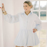 Garden Views Bubble Striped Dress - Dresses - Able