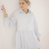 Garden Views Bubble Striped Dress - Dresses - Able