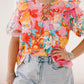 Gardenscapes Short Sleeve Top - Tops - Blouses - Adrienne
