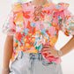 Gardenscapes Short Sleeve Top - Tops - Blouses - Adrienne