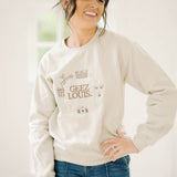 Geez Louis Embroidered Sweatshirt - Tops - Tees - Summer Tees