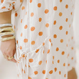 Getting Spooky Orange Polka Dot Romper - Rompers - Illa Illa