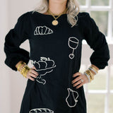 Giving Thanks Embroidered Mini Dress - Dresses - Able