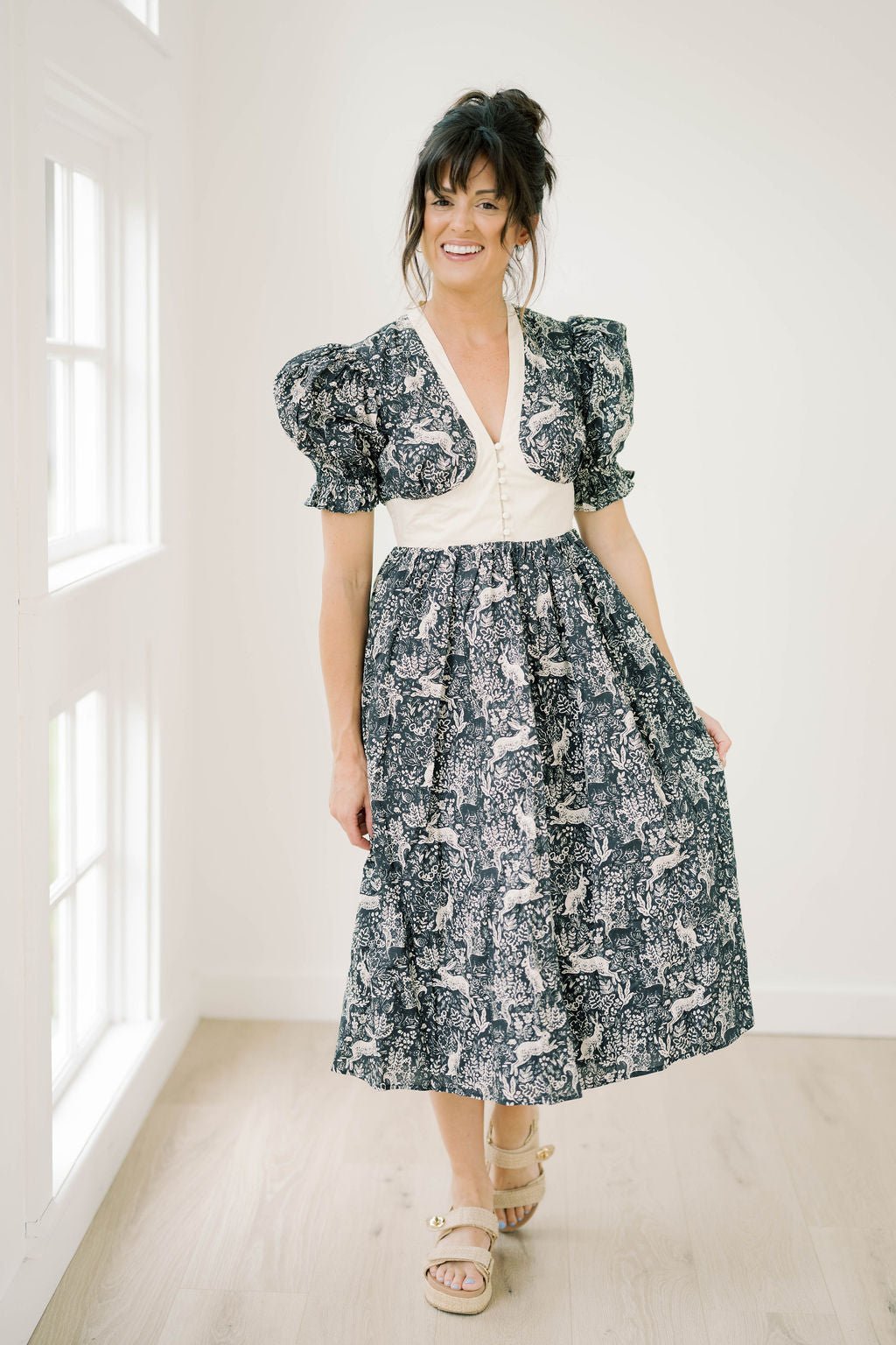 Glory Days Collar Rabbit Dress - Dresses - Aureum