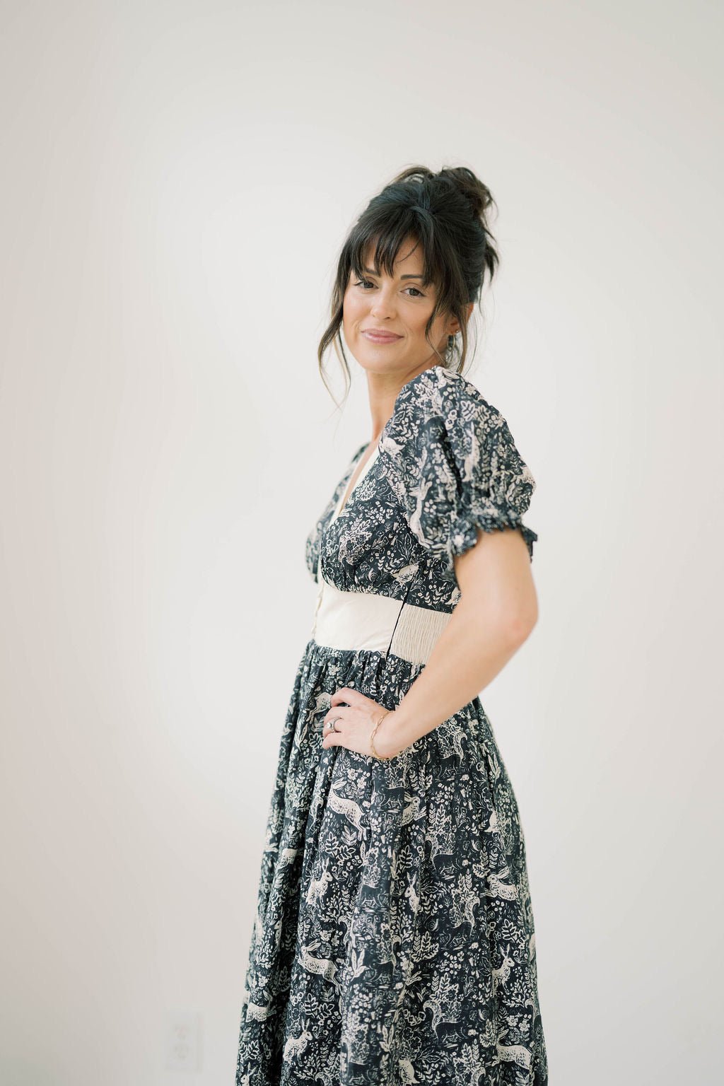 Glory Days Collar Rabbit Dress - Dresses - Aureum