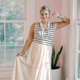 Glory Days Striped Tank Maxi Dress - Dresses - Hunter & Brown