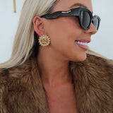Gold Coin Earrings - Jewelry - Earrings - Chansutt Pearls