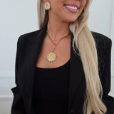Gold Coin Lariat Necklace - Jewelry - Necklaces - Chansutt Pearls
