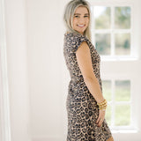 Golden Days Leopard Dress - Dresses - She & Sky