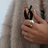 Gold/Pearl Addison Ring - Jewelry - Rings - Chansutt Pearls