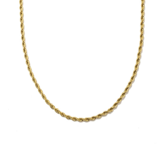 Chunky Twisted Gold Necklace