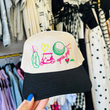 Golf Collage Canvas Trucker Hat - Accessories - Hats - Poppy & Pine