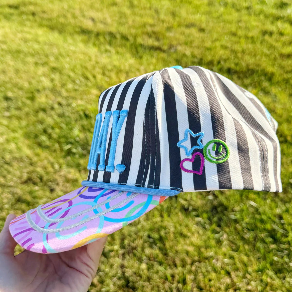 Good Day Striped Trucker Hat - Accessories - Hats - Poppy & Pine