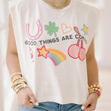Good Things Muscle Tee - Tops - Tanks - Poppy & Pine