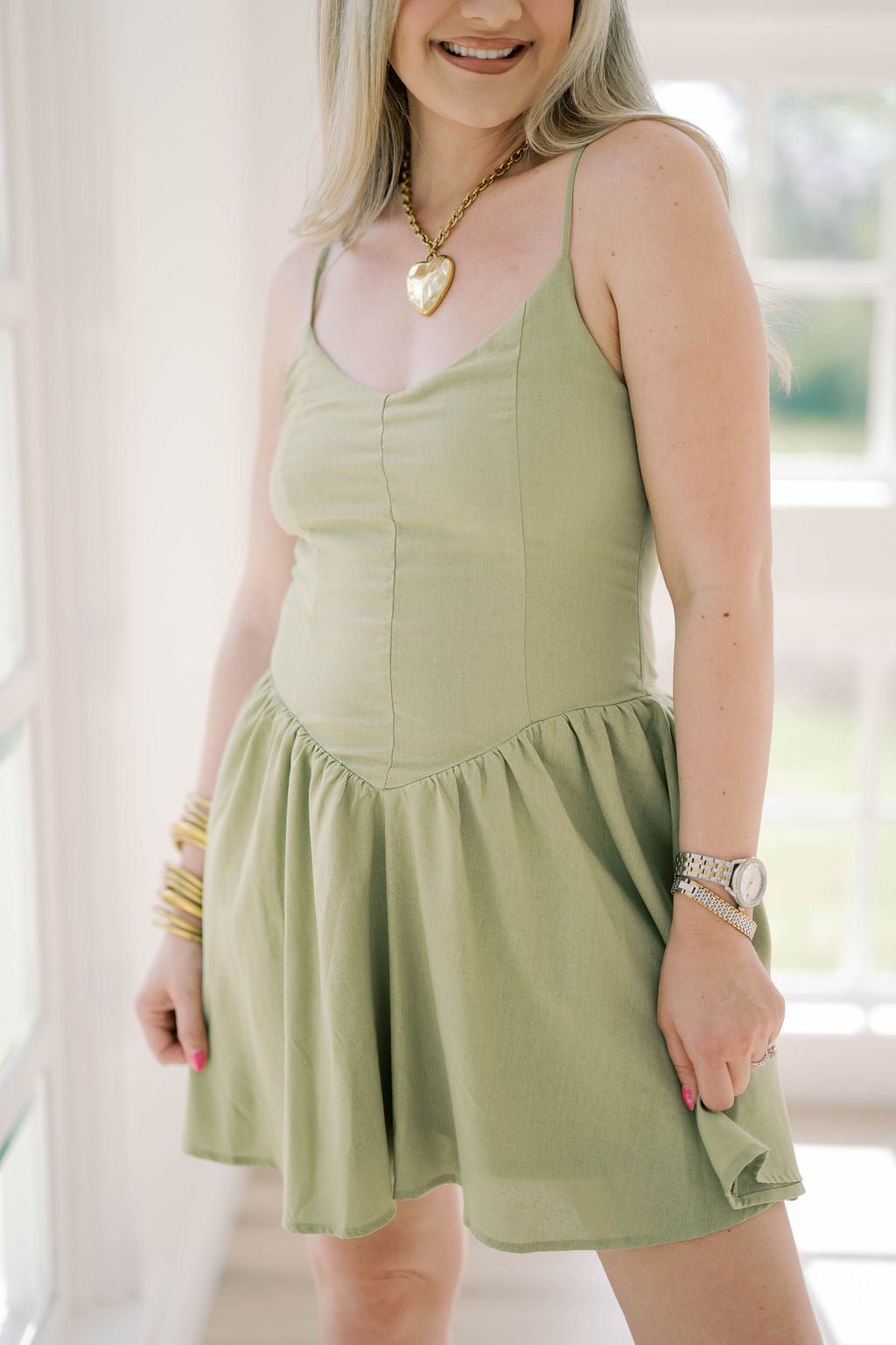 Grass is Greener Mini Dress - Dresses - Blu Pepper