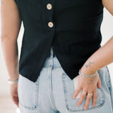Grateful Sleeveless Top - Tops - Tanks - Blu Pepper