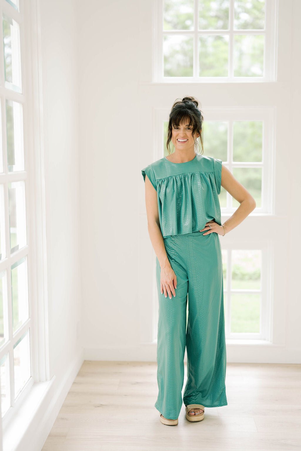 Green Mamba Flowy Pants - Bottoms - Pants - Adrienne