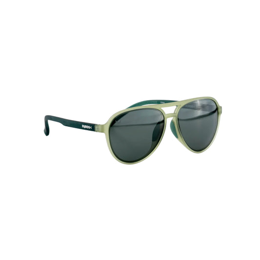 Our Sport G5 Aviator are a classic aviator style with a more sporty feel. This lightweight and smooth frame is a two tone Green aviator that will keep you looking fly on your next run or car ride. Fits perfectly under a baseball hat.   Polarized. Soft Touch. Never slide down your nose sunglasses.