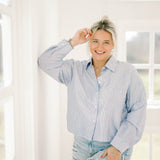 Happy Moments Striped Top - Tops - Blouses - Able