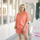 Harborside Stripe Shorts - Bottoms - Shorts - She & Sky