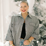 Hayride Cutie Button Down Top - Tops - Blouses - She & Sky