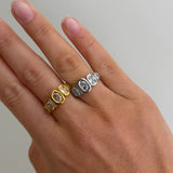 Hazel Gold Rhinestone Ring - Jewelry - Rings - Chansutt Pearls