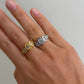 Hazel Gold Rhinestone Ring - Jewelry - Rings - Chansutt Pearls