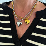Small Bubble Heart Necklace