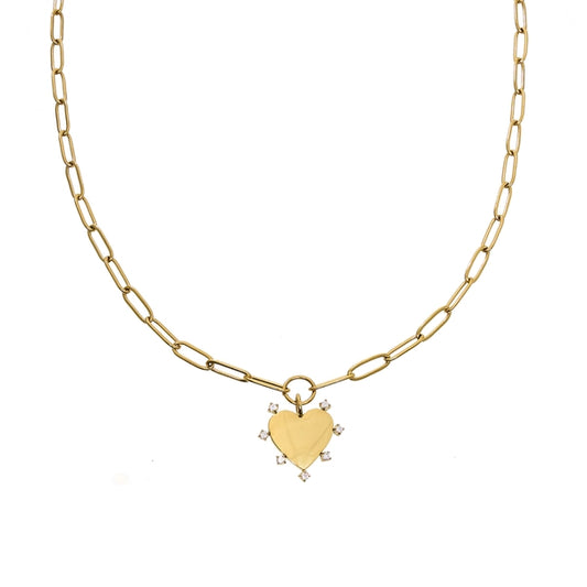 Paperclip Heart Necklace