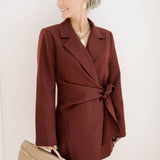 Holiday Bliss Blazer Wrap Dress - Dresses - Needii